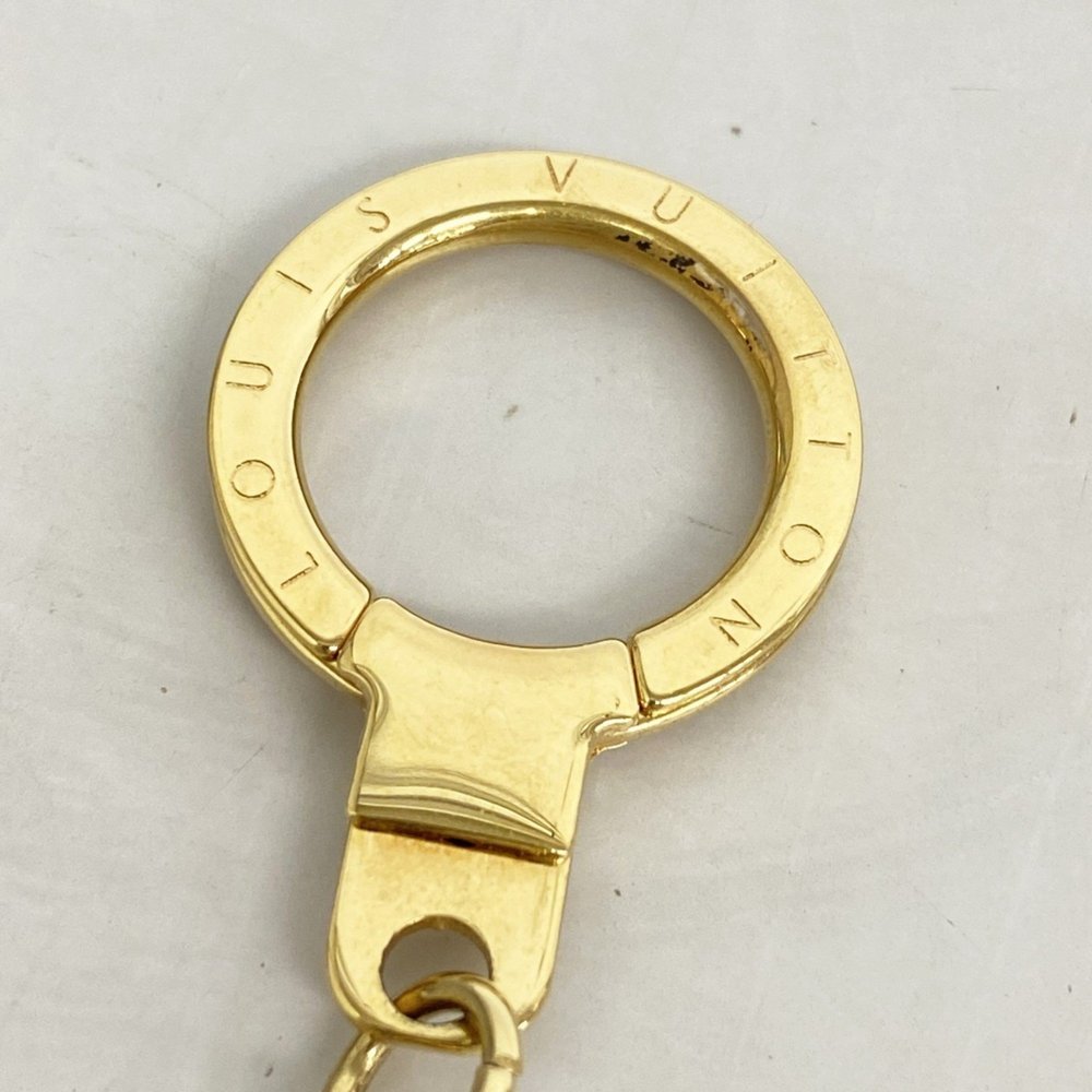 Louis Vuitton Fleur de Monogram Keychain M65111 Gold, Beige, White, Women's - Picture 5 of 6